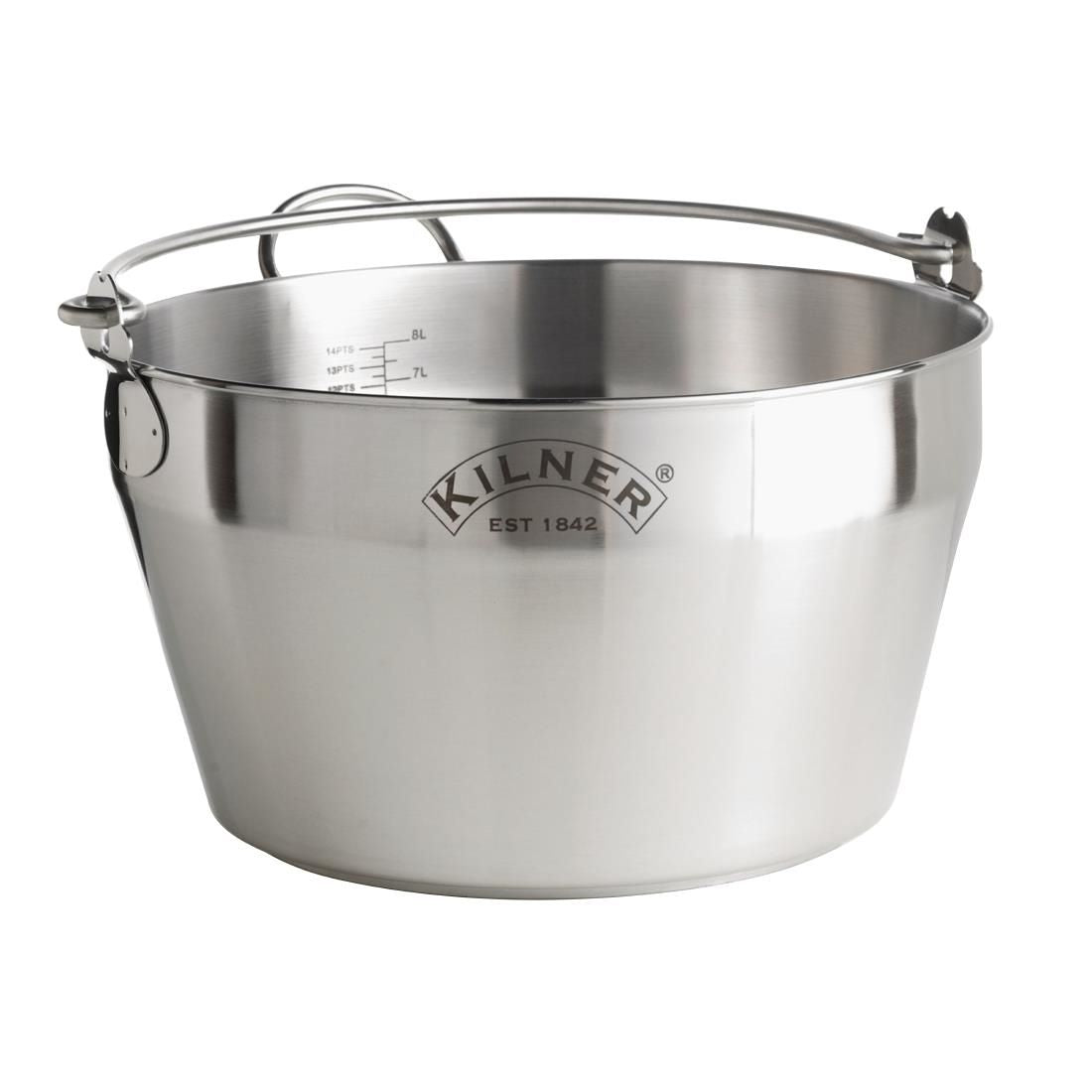 Kilner Stainless Steel Jam Pan 8Ltr GL875 JD Catering Equipment Solutions Ltd