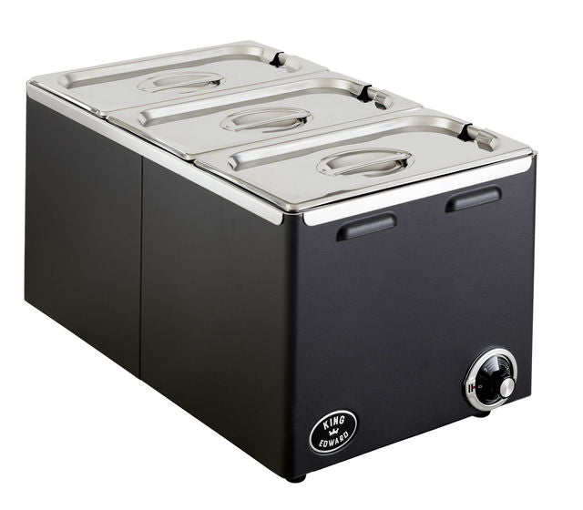 King Edward Classic Bain Marie Black CBM2/BLK JD Catering Equipment Solutions Ltd