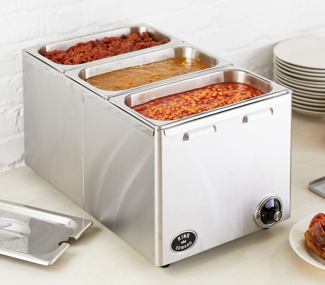 King Edward Classic Bain Marie Stainless Steel CBM2/SS JD Catering Equipment Solutions Ltd