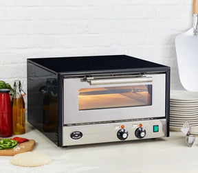 King Edward Pizza King Colore Pizza Oven BLK/RED/SS/GRN - JD Catering Equipment Solutions Ltd