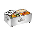 King Edward Prestige Large Bain Marie Stainless Steel BM2V/SS GP227 JD Catering Equipment Solutions Ltd