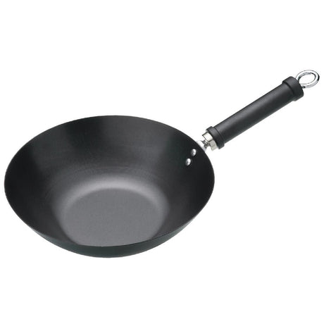 Kitchen Craft Non Stick Flat Base Wok 305mm JD Catering Equipment Solutions Ltd