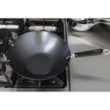 K250 Kitchen Craft Non Stick Flat Base Wok 356mm - JD Catering Equipment Solutions Ltd