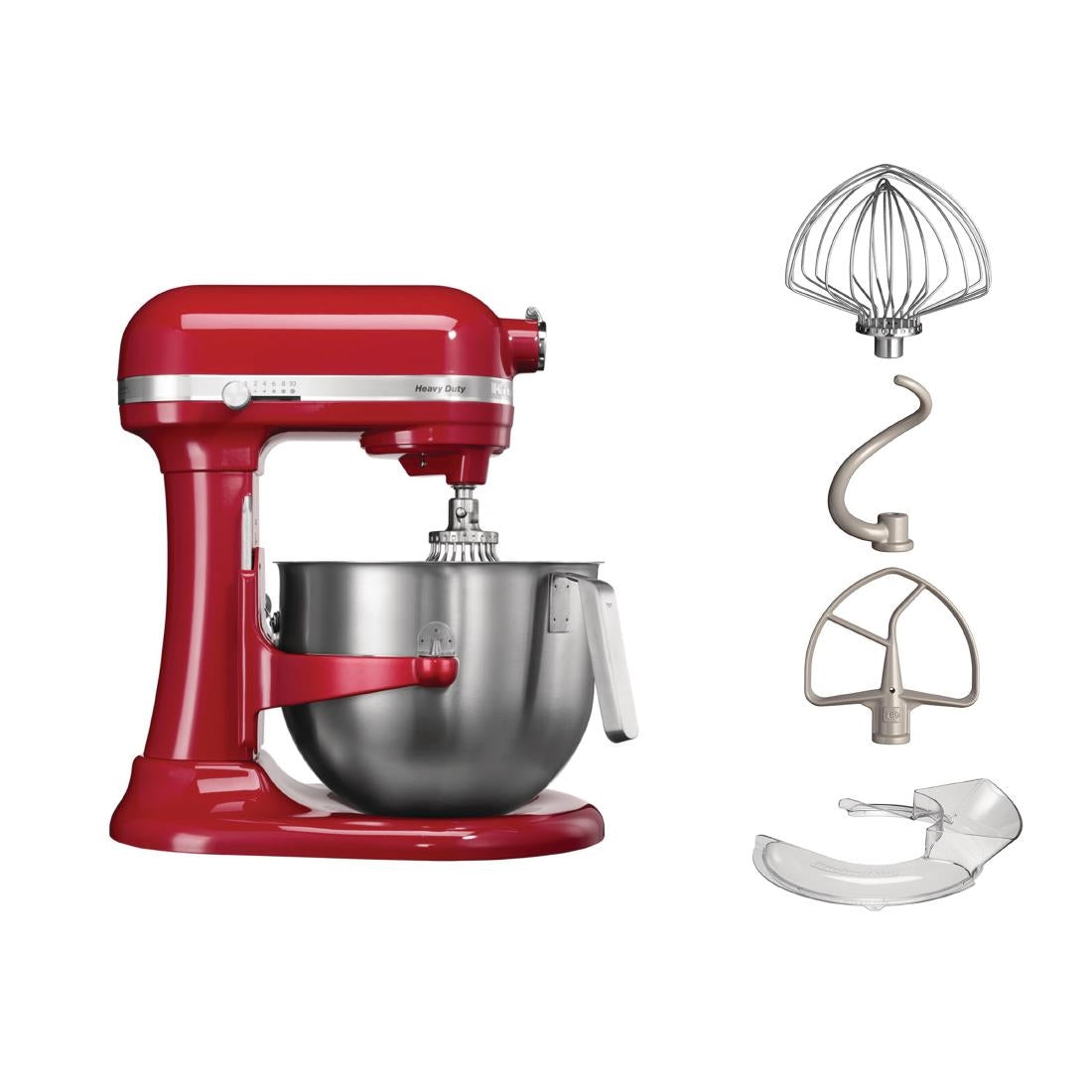 KitchenAid Heavy-Duty Bowl-Lift Stand Mixer 6.9Ltr Red 5KSM7990XEER JD Catering Equipment Solutions Ltd