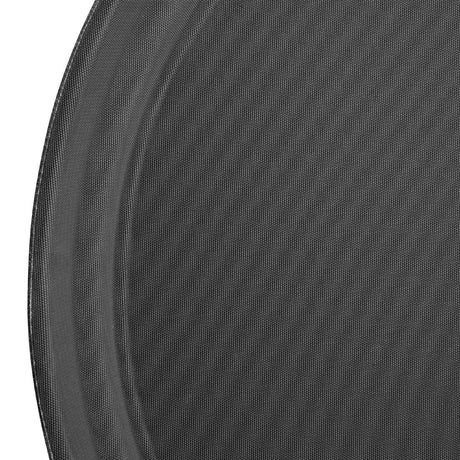 Kristallon Fibreglass Round Non-Slip Tray Black 356mm JD Catering Equipment Solutions Ltd