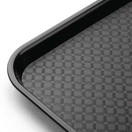 Kristallon Large Polypropylene Fast Food Tray Black 450mm JD Catering Equipment Solutions Ltd