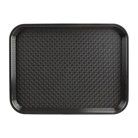 Kristallon Large Polypropylene Fast Food Tray Black 450mm JD Catering Equipment Solutions Ltd