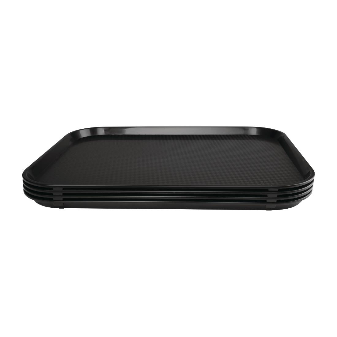Kristallon Large Polypropylene Fast Food Tray Black 450mm JD Catering Equipment Solutions Ltd