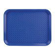 Kristallon Large Polypropylene Fast Food Tray Blue 450mm JD Catering Equipment Solutions Ltd