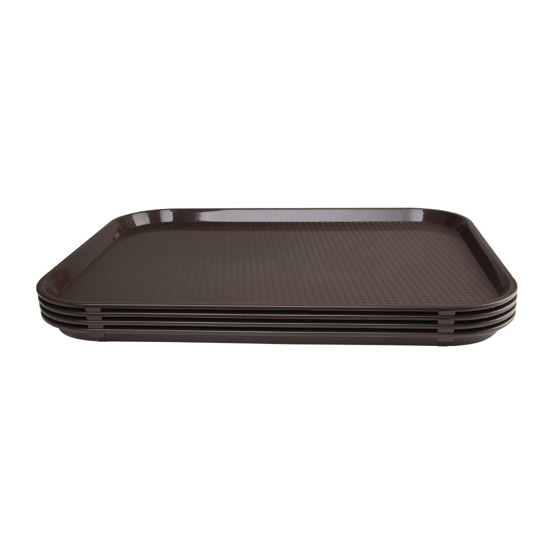 Kristallon Large Polypropylene Fast Food Tray Brown 450mm JD Catering Equipment Solutions Ltd