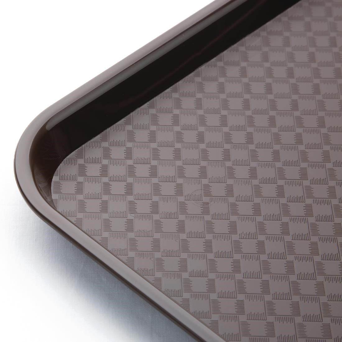 Kristallon Large Polypropylene Fast Food Tray Brown 450mm JD Catering Equipment Solutions Ltd