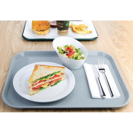 Kristallon Large Polypropylene Fast Food Tray Grey 450mm JD Catering Equipment Solutions Ltd