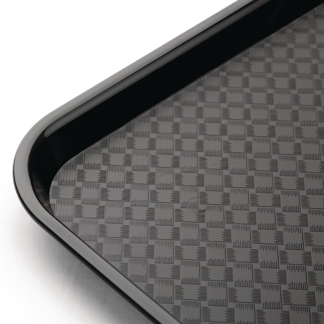 Kristallon Medium Polypropylene Fast Food Tray Black 415mm JD Catering Equipment Solutions Ltd