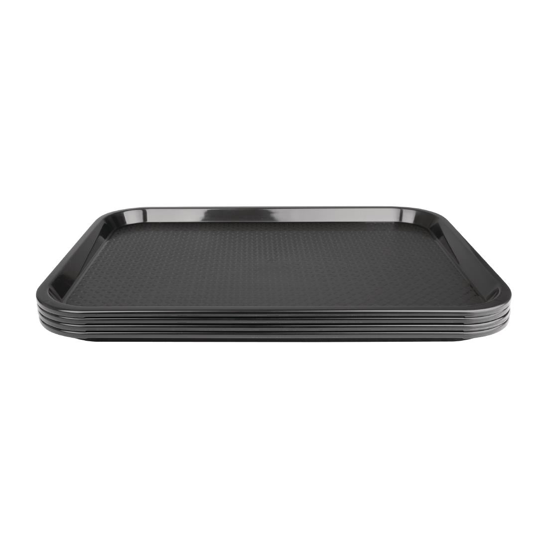 Kristallon Medium Polypropylene Fast Food Tray Black 415mm JD Catering Equipment Solutions Ltd