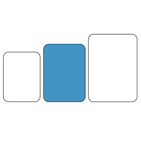 Kristallon Medium Polypropylene Fast Food Tray Blue 415mm JD Catering Equipment Solutions Ltd