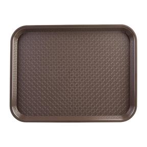 Kristallon Medium Polypropylene Fast Food Tray Brown 415mm JD Catering Equipment Solutions Ltd