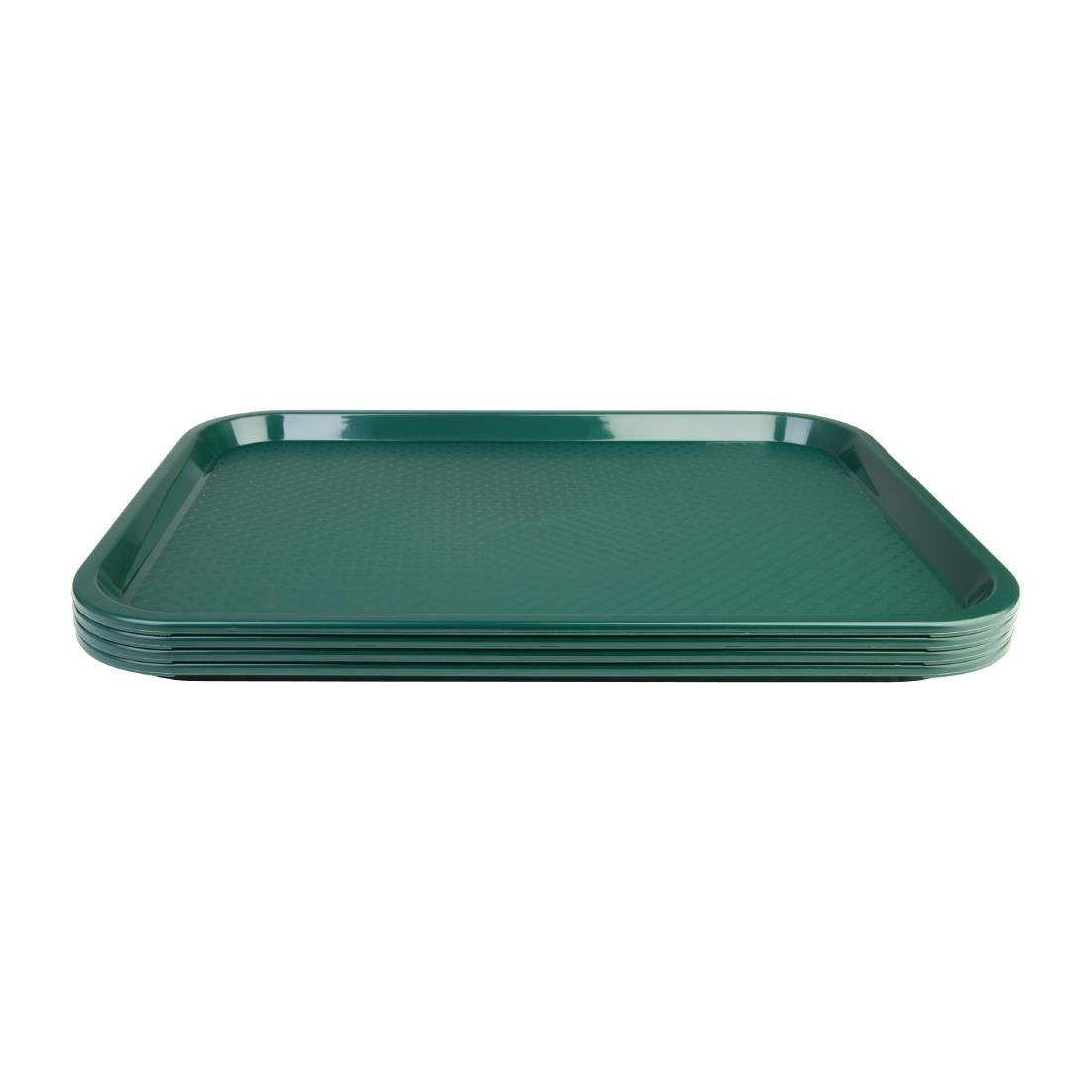 Kristallon Medium Polypropylene Fast Food Tray Green 415mm JD Catering Equipment Solutions Ltd