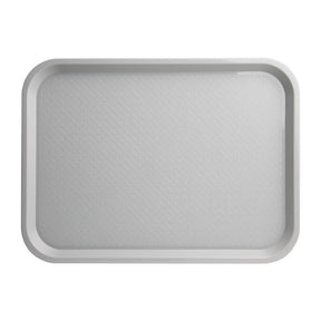 Kristallon Medium Polypropylene Fast Food Tray Grey 415mm JD Catering Equipment Solutions Ltd