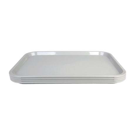 Kristallon Medium Polypropylene Fast Food Tray Grey 415mm JD Catering Equipment Solutions Ltd