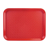 Kristallon Medium Polypropylene Fast Food Tray Red 415mm JD Catering Equipment Solutions Ltd