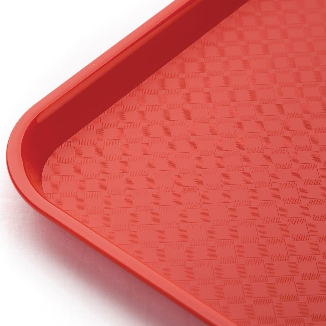 Kristallon Medium Polypropylene Fast Food Tray Red 415mm JD Catering Equipment Solutions Ltd