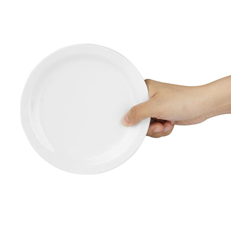 Kristallon Melamine Narrow Rimmed Plates 165mm (Pack of 12) JD Catering Equipment Solutions Ltd