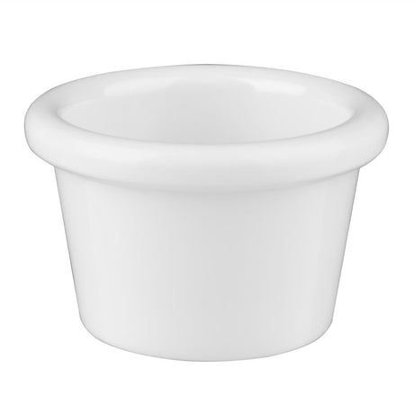 Kristallon Melamine Plain Ramekins White 63mm (Pack of 12) JD Catering Equipment Solutions Ltd