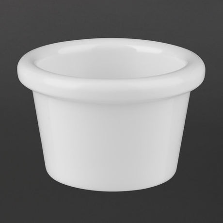 Kristallon Melamine Plain Ramekins White 63mm (Pack of 12) JD Catering Equipment Solutions Ltd