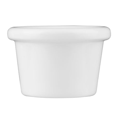 Kristallon Melamine Plain Ramekins White 63mm (Pack of 12) JD Catering Equipment Solutions Ltd