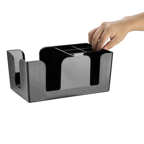 Kristallon Plastic Bar Caddy Black JD Catering Equipment Solutions Ltd