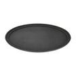 Kristallon Polypropylene Oval Non-Slip Tray Black 685mm JD Catering Equipment Solutions Ltd