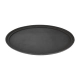 Kristallon Polypropylene Oval Non-Slip Tray Black 685mm JD Catering Equipment Solutions Ltd