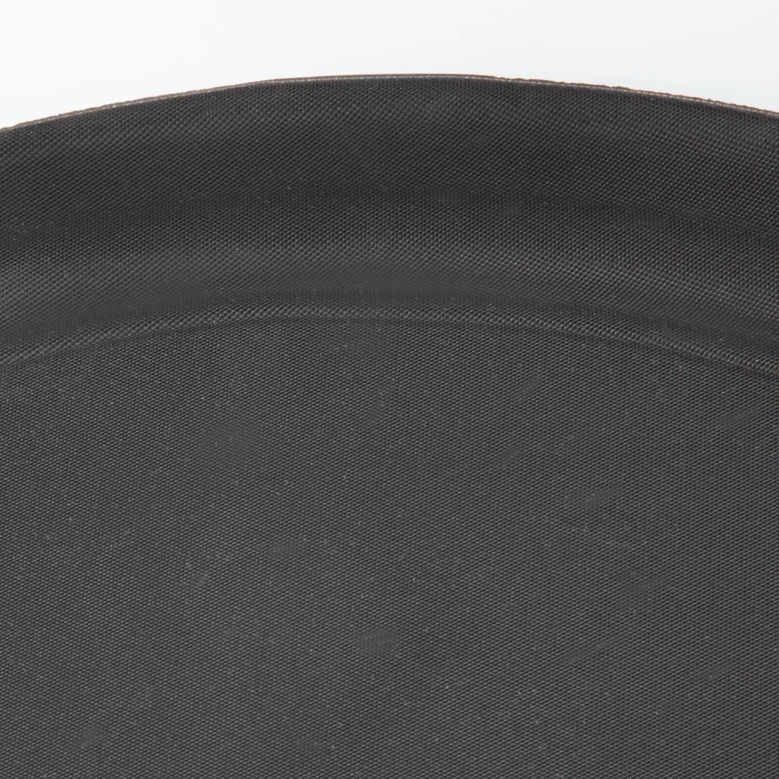 Kristallon Polypropylene Oval Non-Slip Tray Black 685mm JD Catering Equipment Solutions Ltd