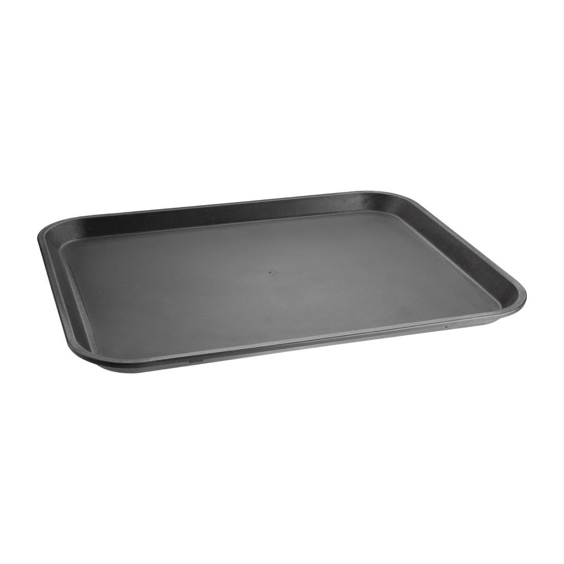 Kristallon Polypropylene Rectangular Non-Slip Tray Black 405mm JD Catering Equipment Solutions Ltd