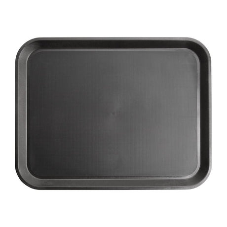 Kristallon Polypropylene Rectangular Non-Slip Tray Black 405mm JD Catering Equipment Solutions Ltd