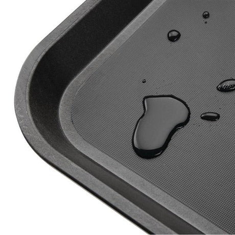 GM239 Kristallon Polypropylene Rectangular Non-Slip Tray Black 458mm - JD Catering Equipment Solutions Ltd