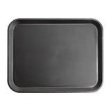 Kristallon Polypropylene Rectangular Non-Slip Tray Black 458mm JD Catering Equipment Solutions Ltd