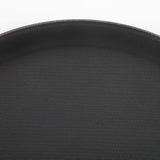 Kristallon Polypropylene Round Non-Slip Tray Black 356mm JD Catering Equipment Solutions Ltd