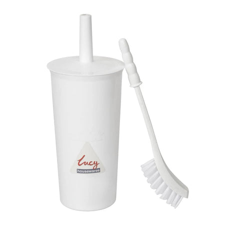 L569 Jantex Toilet Brush and Holder White JD Catering Equipment Solutions Ltd