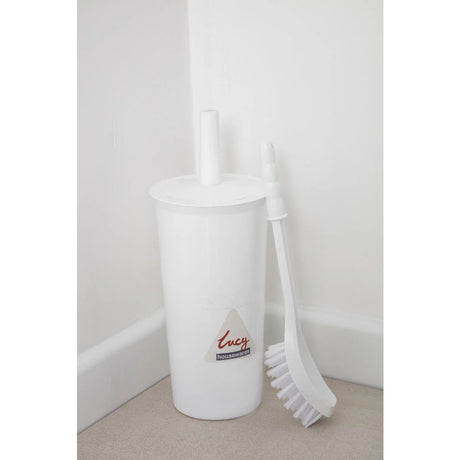 L569 Jantex Toilet Brush and Holder White JD Catering Equipment Solutions Ltd