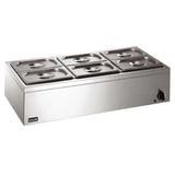 LBM3W - Lincat Lynx 400 Electric Counter-top Bain Marie - Wet Heat - inc. 6 x 1/4 GN Dishes - W 850 mm - 0.75 kW DN689 - JD Catering Equipment Solutions Ltd