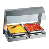 LD2 - Lincat Seal Counter-top Heated Display with Gantry - 2 x 1/1 GN - W 790 mm - 1.5 kW J945 - JD Catering Equipment Solutions Ltd