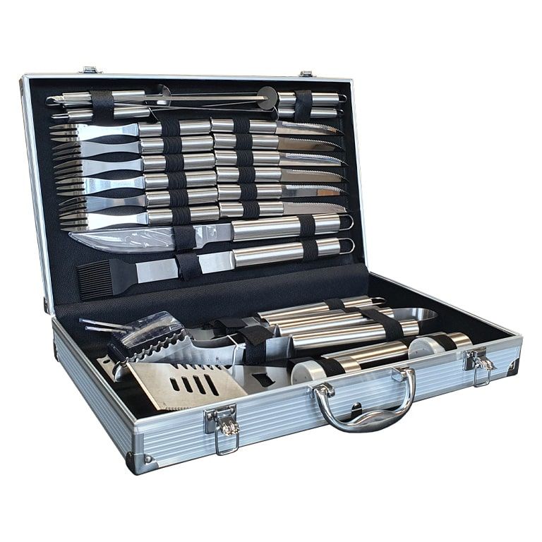 LIFESTYLE 24 PIECE STAINLESS STEEL BBQ TOOL KIT LFS159 JD Catering Equipment Solutions Ltd