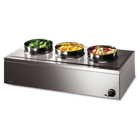 LRB3 - Lincat Lynx 400 Electric Counter-top Bain Marie - Dry Heat - inc. 3 x Round Pots - W 850 mm - 0.75 kW GJ695 JD Catering Equipment Solutions Ltd