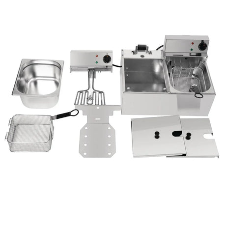 Lincat Lynx 400 Twin Tank Twin Basket Countertop Electric Fryer LDF2 J533 - JD Catering Equipment Solutions Ltd