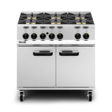 Lincat Opus 800 Natural Gas/LPG Free-standing Oven Range - 6 Burners OG8002/N/LPG JD Catering Equipment Solutions Ltd