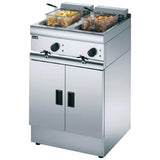 Lincat Silverlink 600 Twin Tank Twin Basket Free Standing Electric Fryer J12 J962 - JD Catering Equipment Solutions Ltd