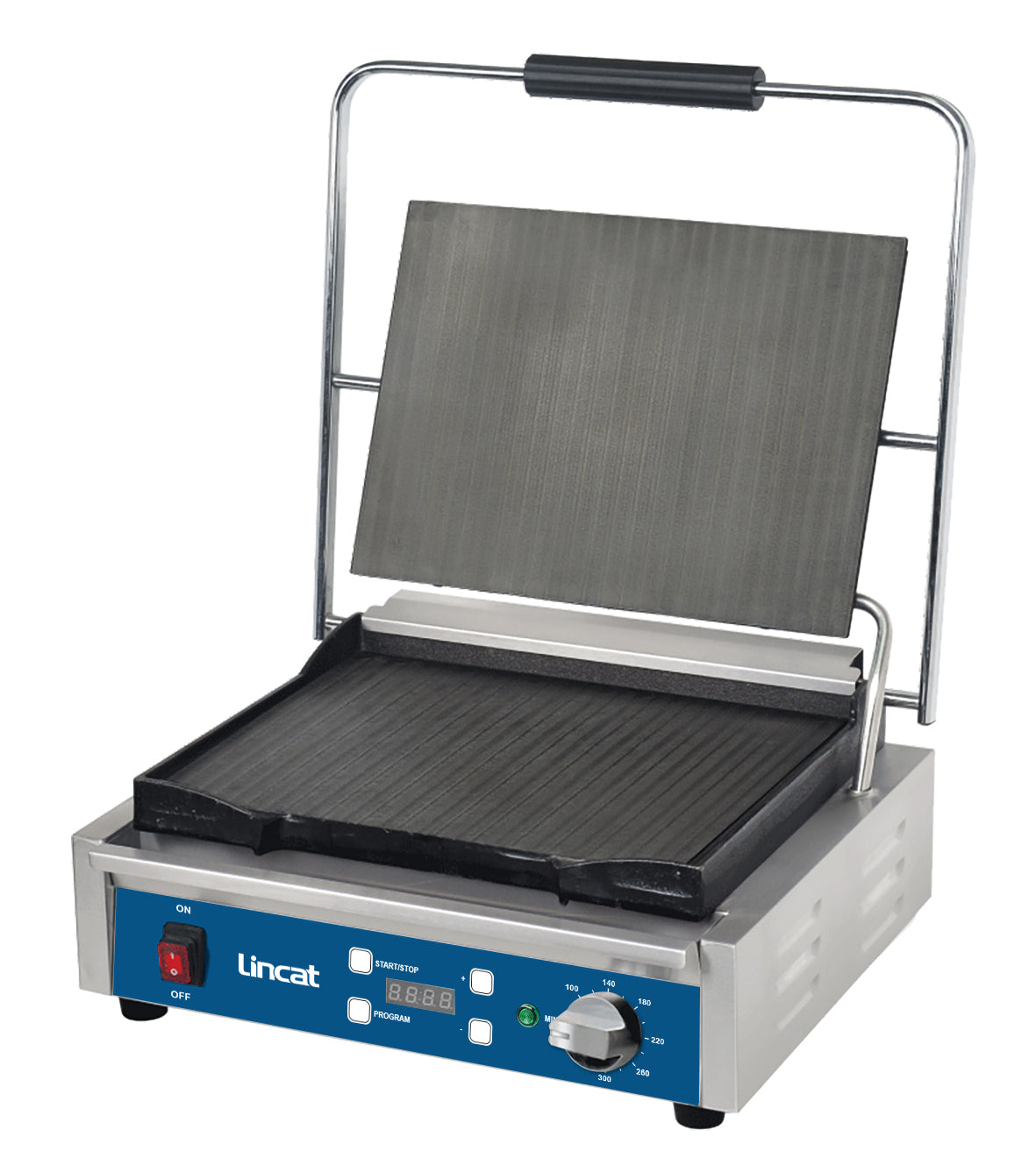 Lincat Lynx Prime - LPCGFFT - Lynx Prime Electric Counter top Single Contact Grill Flat Plates with Digital Timer – W 435 mm 2.2 Kw