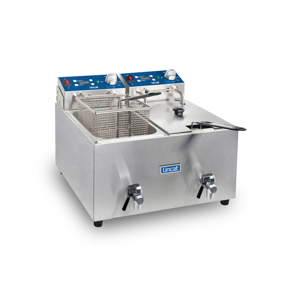 Lincat Lynx Prime - LPDF2T - Lynx Prime Electric Counter top Fryer – Twin Tank – 2 Baskets – with Digital Timer – W 560 mm 2 x 2.9 Kw