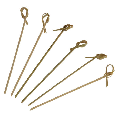 Looped Biodegradable Bamboo Skewers 120mm (Pack of 100) JD Catering Equipment Solutions Ltd